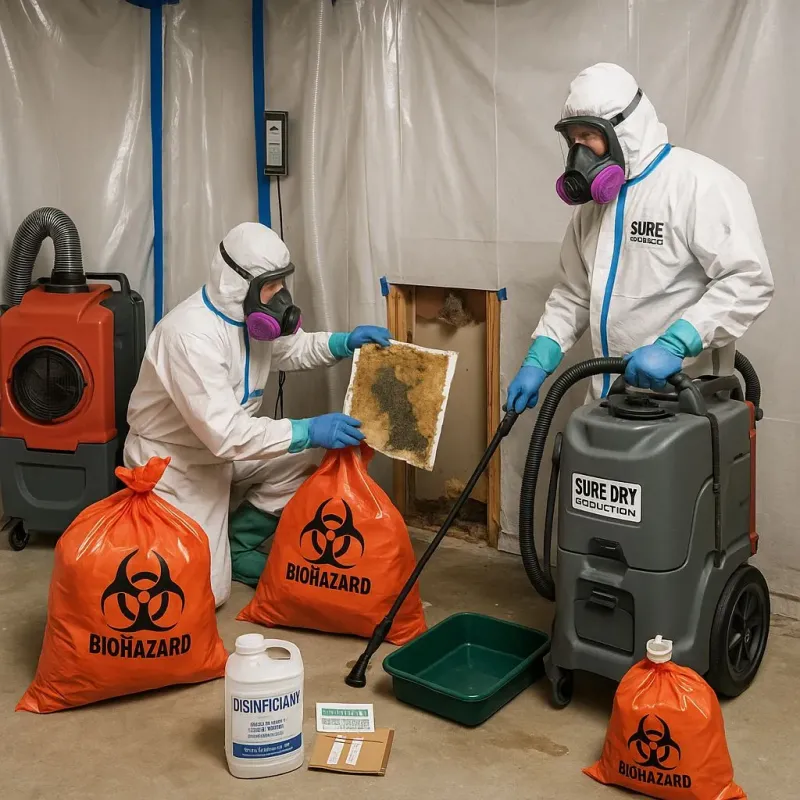 Contaminated Water Handling Protocols process in Pleasantville, IA