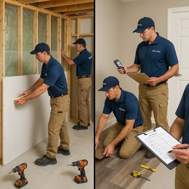Repairs and Reconstruction process in Pleasantville, IA